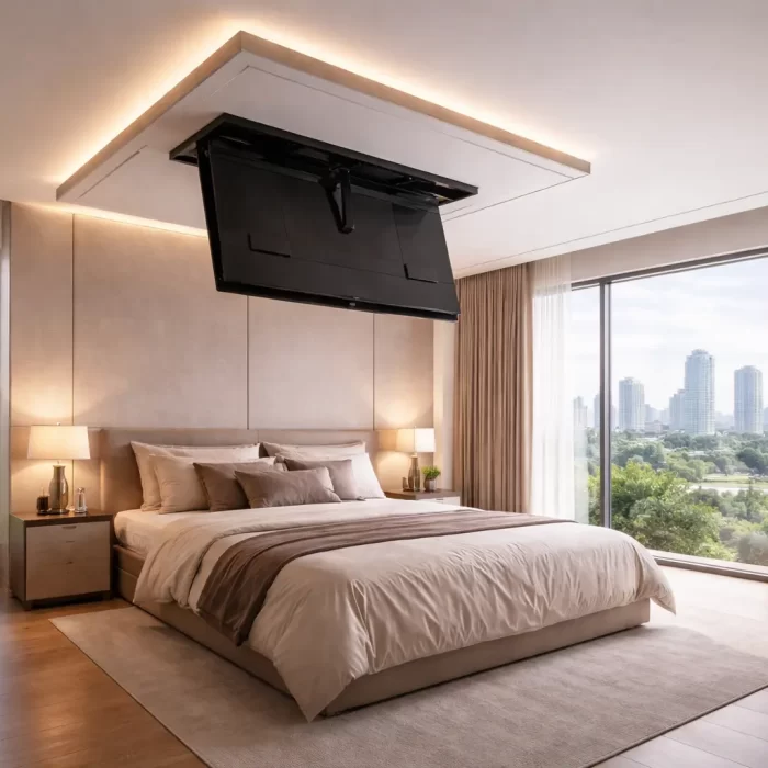 Mahagünee Automated Ceiling Dropdown TV Panel