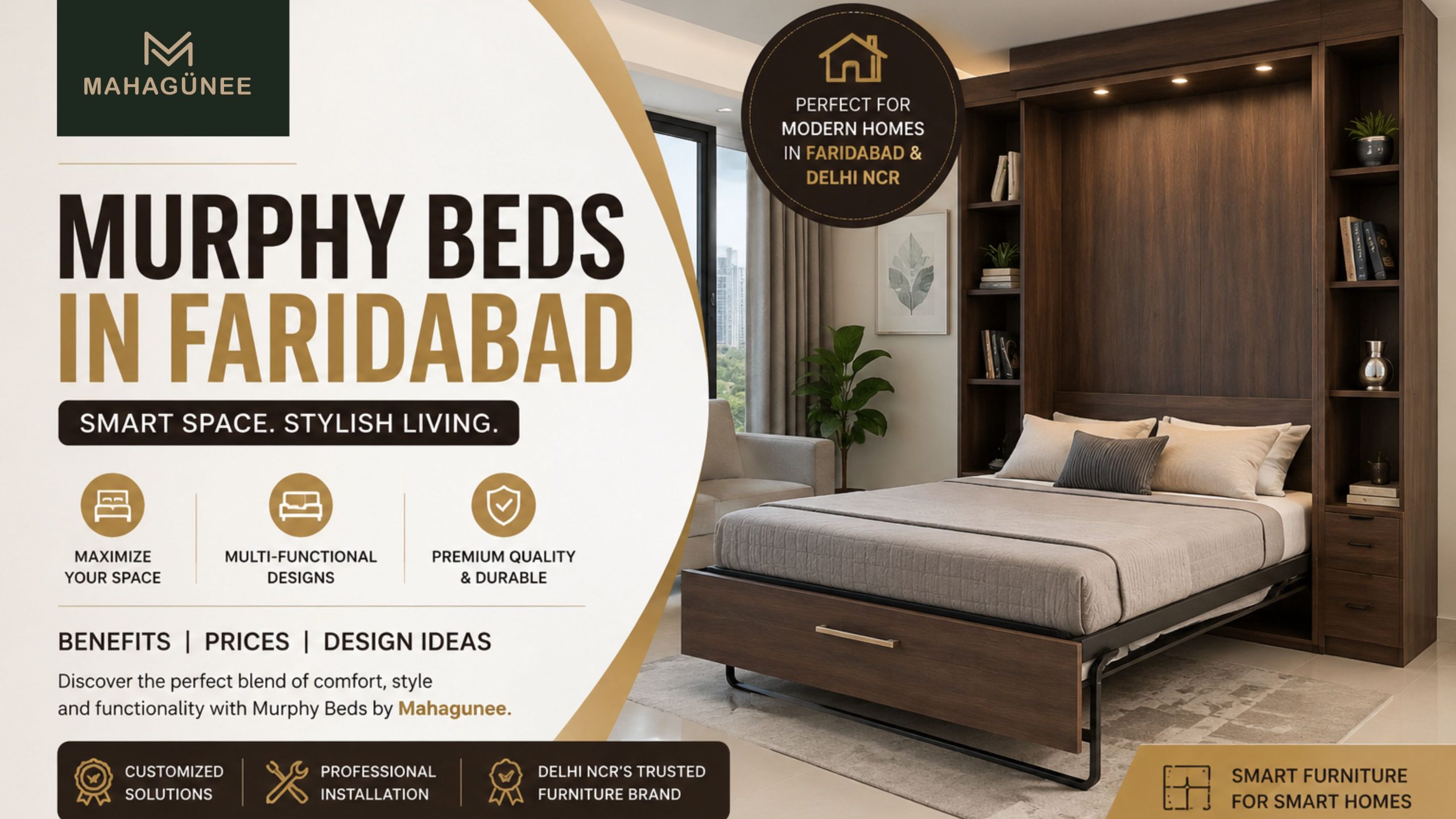 Murphy Beds in Faridabad | Prices & Design Ideas | Mahagunee