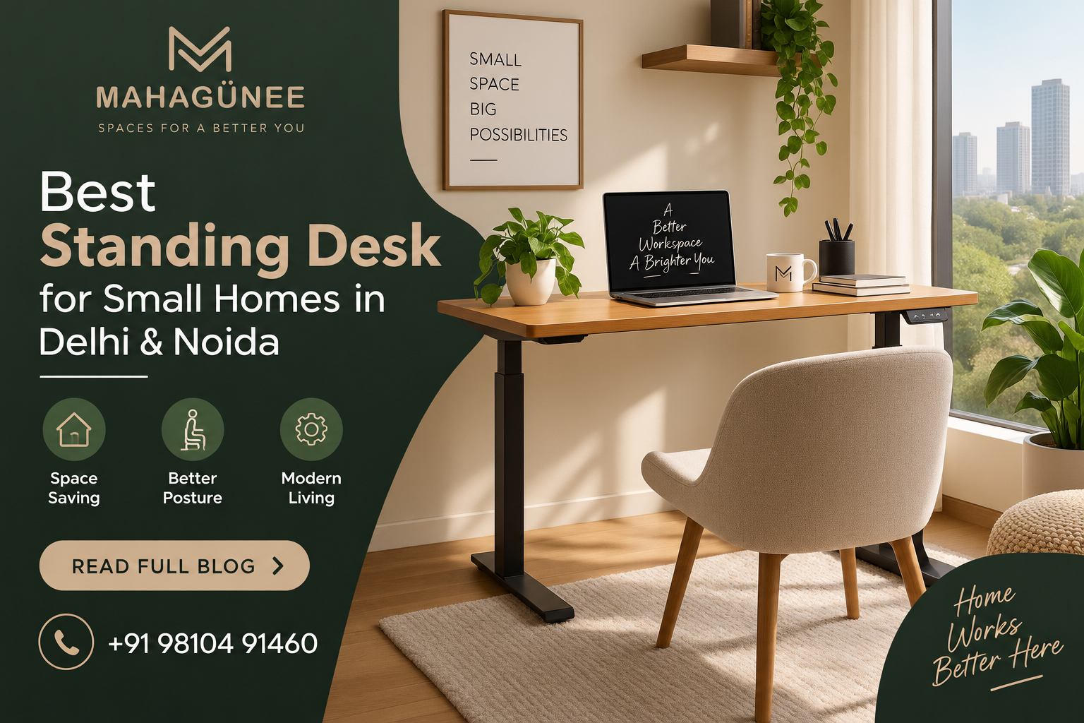 Best Standing Desk for Small Homes in Delhi & Noida
